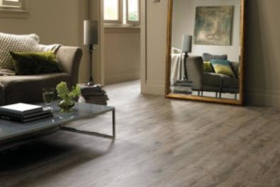 What is laminate flooring made from?